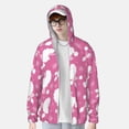 thumbnail image 2 of Balery Cute Poodle Dog Sudadera ligera de manga larga con capucha y protección solar UPF 50+ para hombre y mujer, ideal para pesca y running-Large, 2 of 7