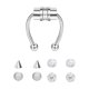 thumbnail image 1 of Aros Falsos de Nariz No Perforantes Sunnimix para Mujeres Acero Inoxidable Plata brillante, 1 of 7