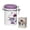 Provence 25 oz, variant on STP GOODS Provence Ceramic Storage Jar with Lid 25 fl oz (750 ml) Kitchen Canister Food Storage Container for Food Sugar Spice Organizer Jars, Purple and White