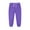 Purple, variant on IVEYRTF Children's Christmas Checkered Print Pants Elastic Waistband with Drawstring and Pockets Thickened Casual Sports Sweatpants Trousers for Kids 2-15 Years(Red#1,10-11 Years)
