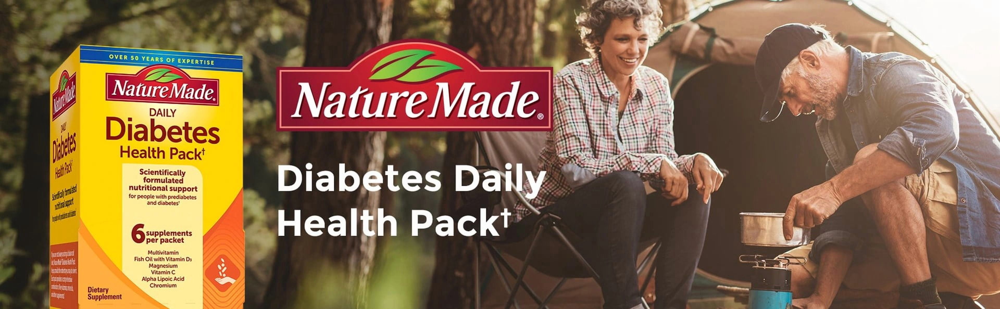 Nature Made Diabetes Health Pack, 60 Packets, Gluten-Free