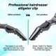thumbnail image 3 of Pinzas para el cabello de 10 piezas, pinzas para el cabello con pasador de peinado profesional, pinzas para el cabello de cocodrilo de sección negra para peluquería, peinado, seccionamiento, rizado brillar Electrónica, 3 of 5