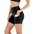 thumbnail image 4 of FUTATA Bike Shorts For Women High Waist Running Workout Shorts Tummy Control Yoga Athletic Training Sports Golf Shorts,Black/Purple/Red/Green/Navy, 4 of 6