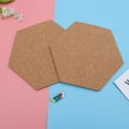 thumbnail image 3 of Aloha 8PCS Hexagon Cork Boards Photo Wall Message Boards Self-Adhesive Background Bulletin Message Stickers for Home Office, 3 of 7