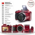 thumbnail image 2 of Kodak PIXPRO AZ421 Digital Camera (Red) Bundle + 16GB Memory SD Card + Case, 2 of 4