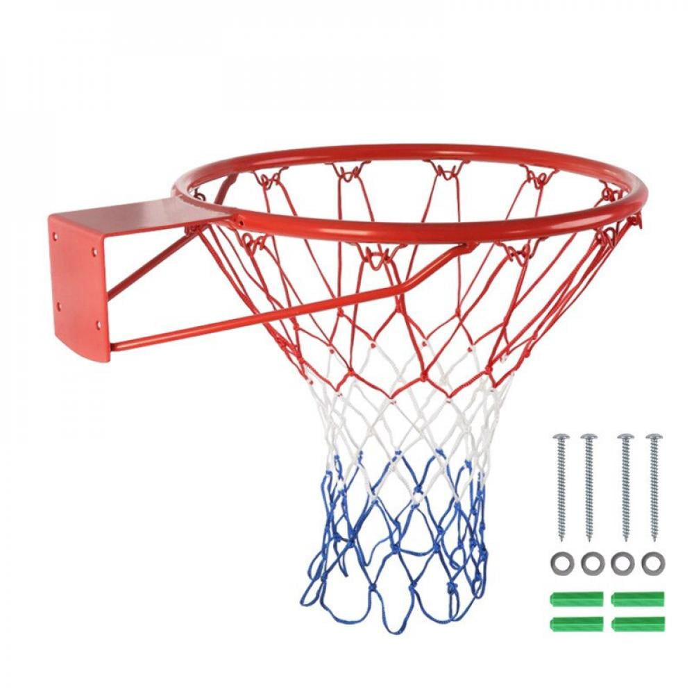Indoor/Outdoor Basketball Rim Hoop Heavy Duty Basketball Net