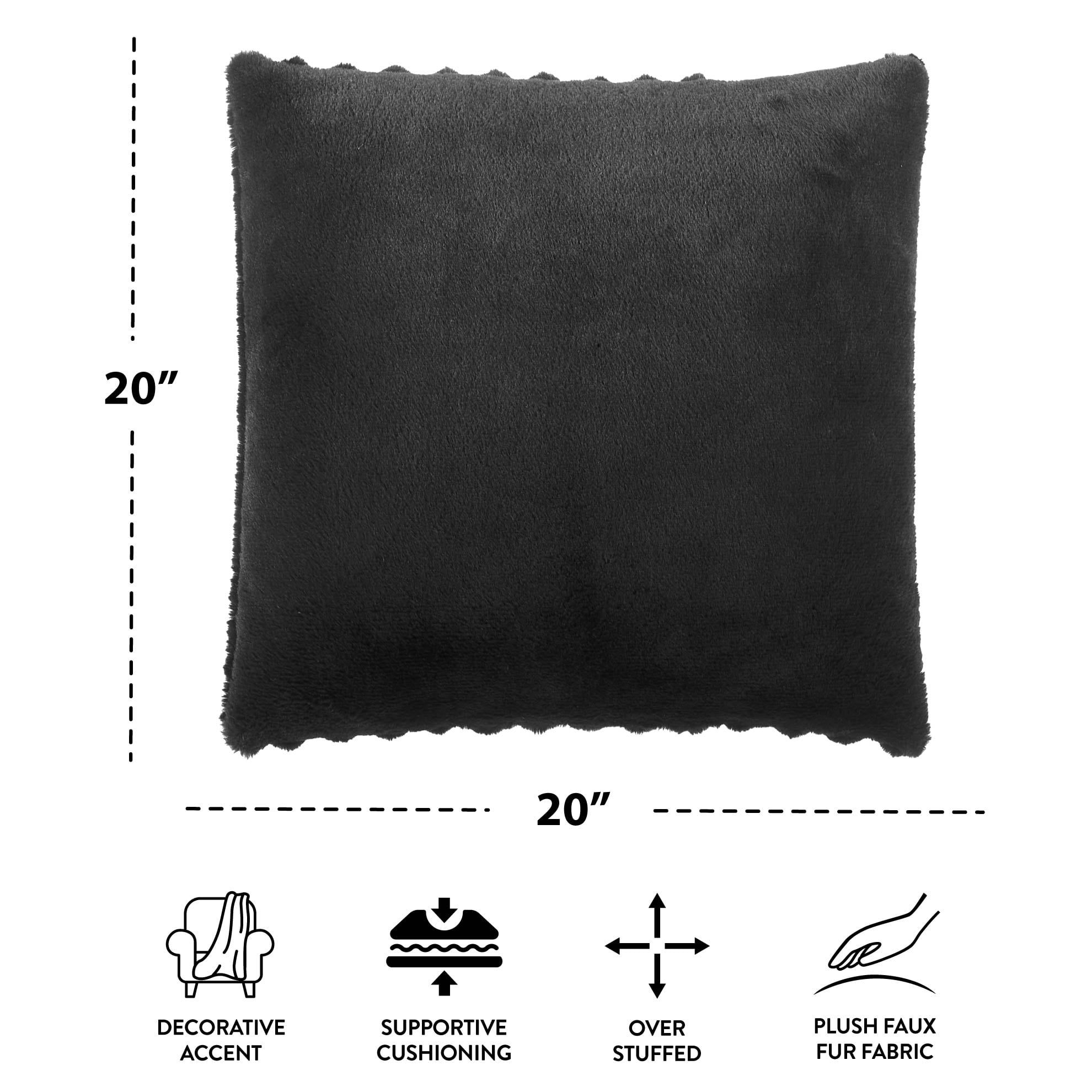 Amazon.com: Cheer Collection Faux Fur Long Body Pillow