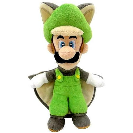 New Super Mario Bros U Luigi 14" Plush [Flying Squirrel]