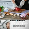 thumbnail image 4 of HLONK Ultra Durable Series Cut Resistant Gloves - Cutting Gloves for Chefs  BBQ and Cooking - Level 5 Protection; Food Grade Safe Cut Proof Gloves - Grey  Medium Size [2-Pack], 4 of 5