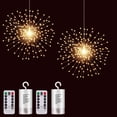 thumbnail image 1 of Luces decorativas colgantes SHUKAN, paquete de 2, 200 LED, blanco cálido, 1 of 6