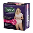 thumbnail image 2 of Depend Night Defense Disposable Underwear Female Waistband Style X-Large, 55154, 59, 48 Ct, 2 of 2