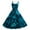 Turquoise, variant on LWavelet 2026 Valentine's Wrap Cutout Heart Dress, Women's Romantic Rose Print Sleeveless Flowy Trendy Sundresses Dark Blue 2XL