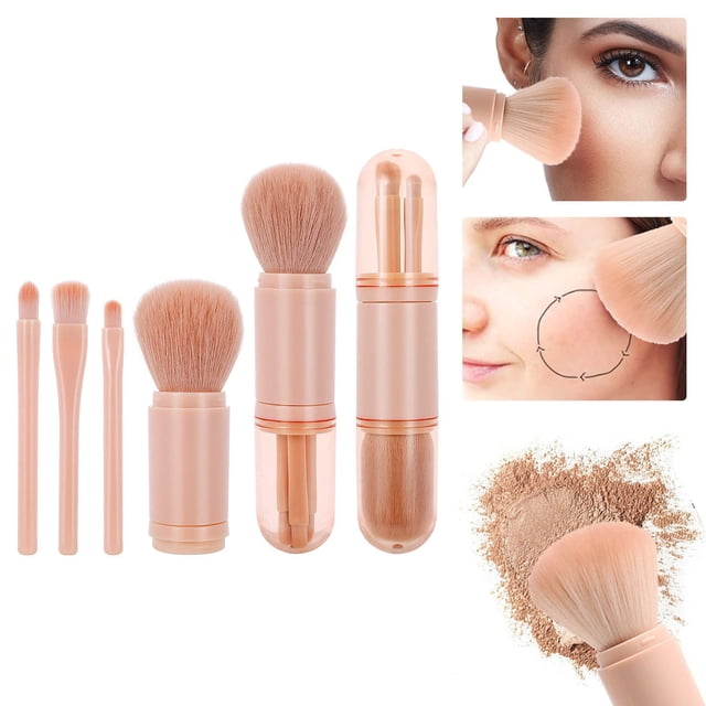 Makeup Brushes Brush Brush With Four In One Makeup Double Ended Makeup Mini Retractable, Brush for Women