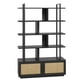 thumbnail image 1 of Estantería de Ratán de 71.1" y 5 Niveles – Gabinete con Puertas – Estantería Grande de Madera para Granja – 7 Estantes Abiertos – Almacenamiento Moderno, 1 of 8