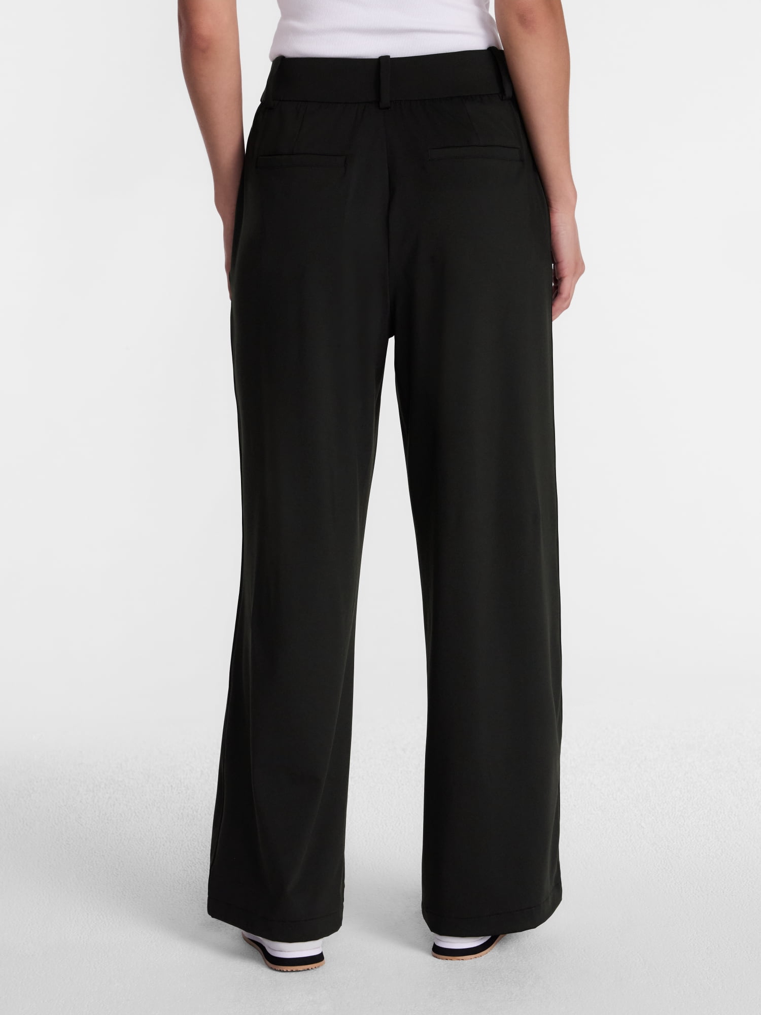 Avia Women's and Women's Plus Interlock Wide Leg Trousers, 31" Inseam, Sizes XS-4X