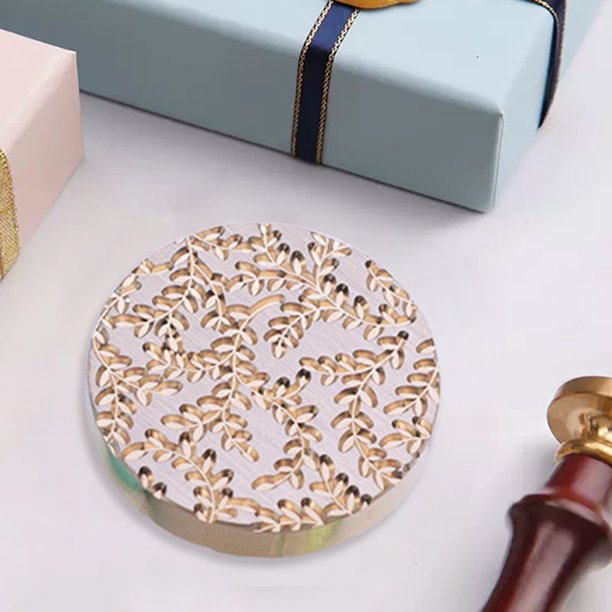 Cabezal de cera de esmalte vintage clásico con cabeza de cobre de 25 mm para tarjeta de boda (29)