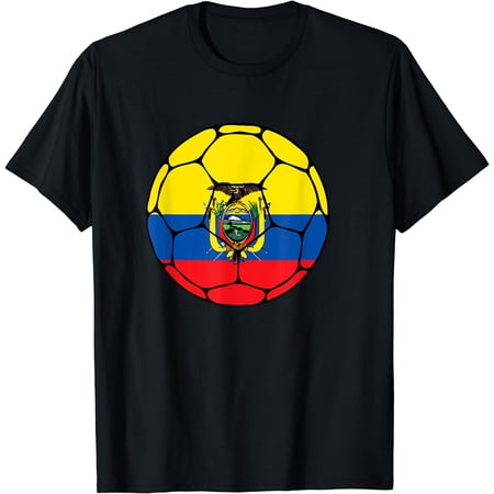 Ecuador Soccer Ball Flag Jersey Ecuadorian Football Gift T-Shirt