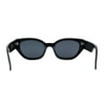 thumbnail image 4 of Womens Mod Square Rectangular Cat Eye Sunglasses Black Tortoise Black, 4 of 4