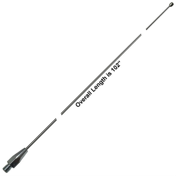 WORKMAN 102SSWA 102" Inch CB Ham Radio Antenna Stainless Steel Whip