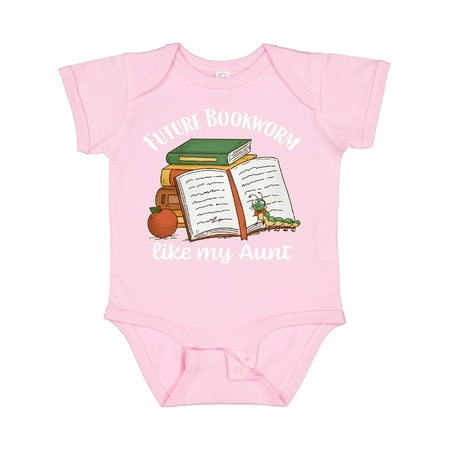 

Inktastic Future Bookworm Like My Aunt Gift Baby Boy or Baby Girl Bodysuit