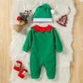thumbnail image 5 of Angala Baby Girls Boys Christmas Outfits Baby Romper Long Sleeve Jumpsuit With Hat Xmas Clothes Breathable Cute Stylish Children Bodysuits 0-3 Months, 5 of 8