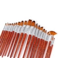 thumbnail image 4 of Ensemble de 24 Pinceaux Kit Artiste Professionnel Pinceaux Ronds avec Poils en Nylon Rouge Rétro, 4 of 8