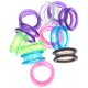 thumbnail image 2 of 12pcs peluquería tijera tijera de silicona anillo de dedo mascota tijera coloreado anillo dedo, 2 of 4