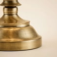 thumbnail image 4 of Regency Hill Traditional Table Lamp 26" High Antique Brass Candlestick White Fabric Drum Shade for Living Room Family Bedroom Bedside, 4 of 9