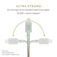 thumbnail image 3 of Native Union Night Cable USB-A to Lightning - 10ft Durable Charging Cable with Weighted Knot (Sage), 3 of 7