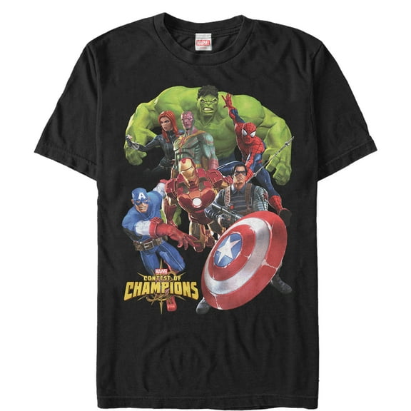 Men's Marvel Contest of Champions Team  Graphic Tee Black Medium