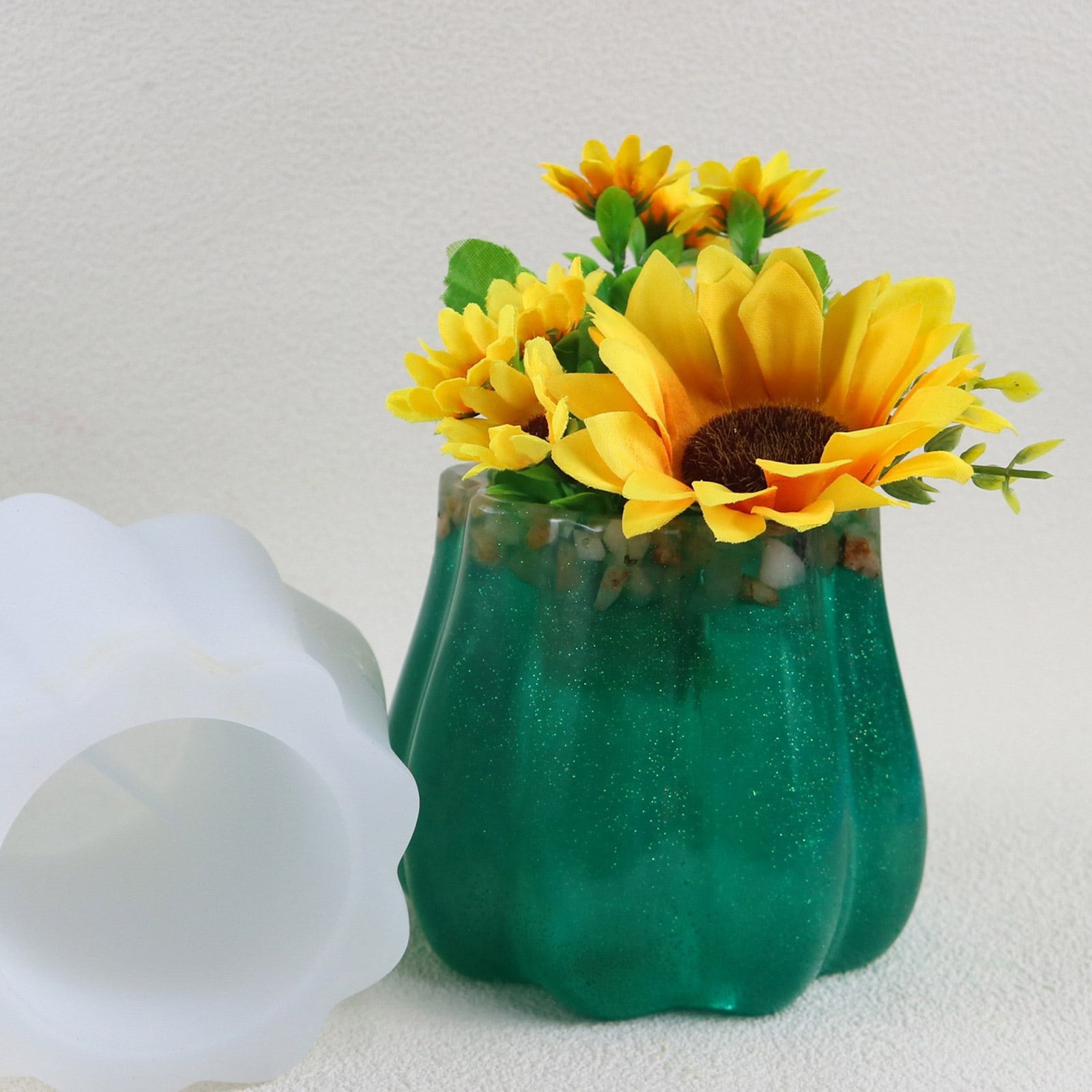 Succulent Flower Pots Silicone Mold DIY Garden Concrete Flowerpot Candle Holder Mould Resin Casting Molds Handmade Craft