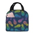 thumbnail image 1 of Balery Retro Bright Pineapple Bolsa de Almuerzo Aislada – Caja de Almuerzo con Papel de Aluminio Grueso, Mantiene la Comida Fresca por 4 Horas, 1 of 8