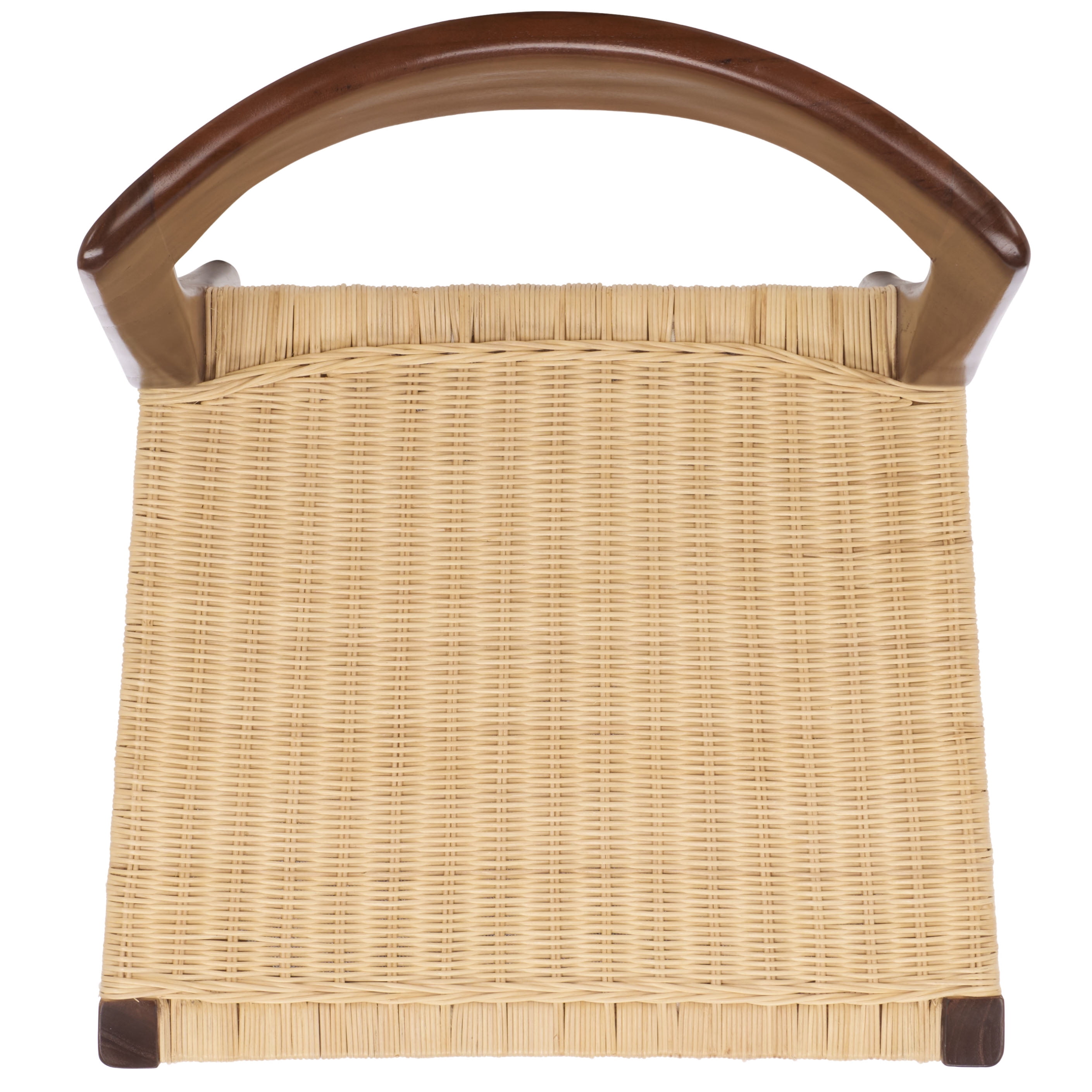 Safavieh Sezja Wicker Scandinavian Wood Dining Side Chair, Walnut/ Natural