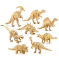 thumbnail image 4 of Juego de 14 piezas de modelo de dinosaurio dorado Tyrannosaurus pterodáctilo, juguete de decoración para fiesta de cumpleaños de dinosaurio, 4 of 5