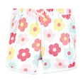 thumbnail image 3 of Hudson Baby Infant Girls Shorts Bottoms 4-Pack, Cheerful Flower, 3T, 3 of 3