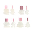 thumbnail image 1 of Kits de punto de cruz de madera para niños con 16 hilos para colgar, decoración DIY Árbol de calcetines, 1 of 9