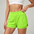 thumbnail image 6 of WERYOUNG High Waist Yoga Shorts For Women Running Gym Shorts With Built In Layered And Pocket For Exercise And Training Trendy Bottoms L, 6 of 9