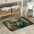 thumbnail image 7 of Sikiie Vintage Pattern Fox Print Flannel Anti-slip Floor Mat 16x24in, Thickened Dustproof Entrance Door Mat Floor Mat for Kitchen, Bathroom, Laundry Room, 7 of 7