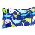 thumbnail image 3 of Twin Size 6-Piece Bedding Set Soft Shark Blue Print with Toy Pillow & Colorful Sheets, 3 of 4