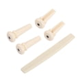 thumbnail image 4 of 4PCS Plastic Acoustic Bass Guitar Bridge Pins + 1 Saddle Replacement for Bass Guitar, 4 of 8