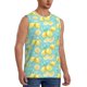 thumbnail image 2 of Fotbe Yellow Lemon Men's Camiseta sin Mangas Estampada para Hombres, Playera Casual para Gimnasio, Entrenamiento, Playa-XX-Large, 2 of 7