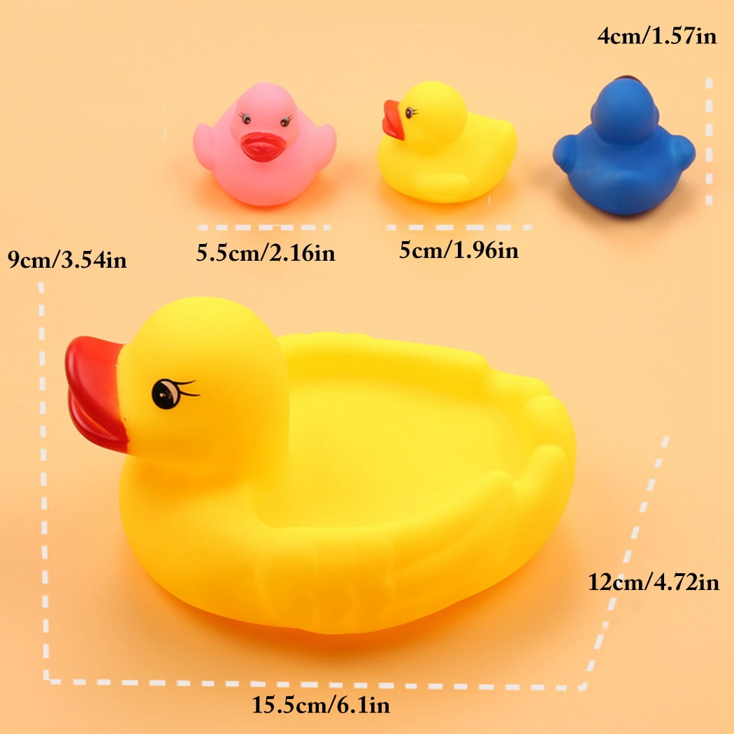 13 Pcs  jeux jouet bain douche canard eau flottant poisson enfant bébé né animal 