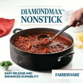 thumbnail image 4 of Farberware Easy Clean 14 Inch Nonstick One-Pot / Stockpot / Dutch Oven Family Braising Pan with Lid, Dishwasher Safe, Black, 4 of 13
