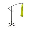 thumbnail image 5 of WestinTrends Albert 10 Ft Offset Patio Umbrella, Solar Powered 32 LED Light Outdoor Pool Hanging Cantilever Umbrella with Infinite Tilt and Crank Lift, Lime Green, 5 of 8