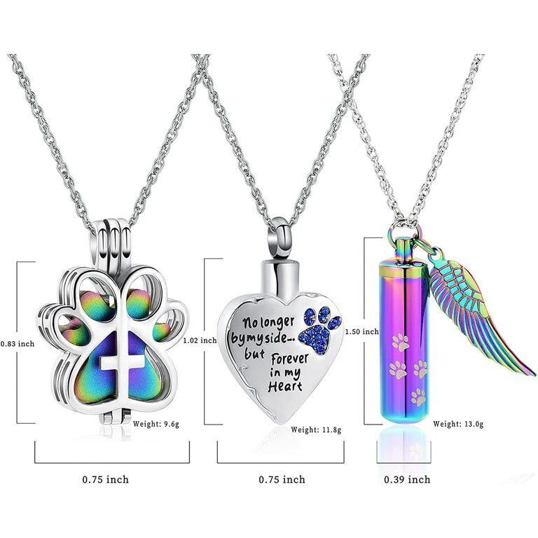 Sublimation Blanks, Ashes Necklace, Heart, Cremation Jewelry, Urn Necklace, Ashes Keepsake, Pet Memorial Jewelry, Ready to Ship, RTS