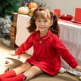 thumbnail image 4 of YWDJ Girls Semi Formal Dress Santa Claus Girl Characters Dressed Up In Tulle Skirts Red 18 Months, 4 of 5