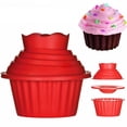 thumbnail image 7 of Non-Stick Giant Cupcake Mold Pan Big Top Silicone Cupcake Mold Jumbo Caupcake Bake Tool Big Birthday Smash Cake Baking Tool Party Baking Accessories for DIY Bake Cake Decorating, 7 of 7