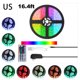 thumbnail image 1 of leyfeng Tiras de luces LED, tira de luces LED RGB de 16,4 pies y 5 m Tira de luces LED 5050, tira de luces LED que cambia de color, 1 of 8