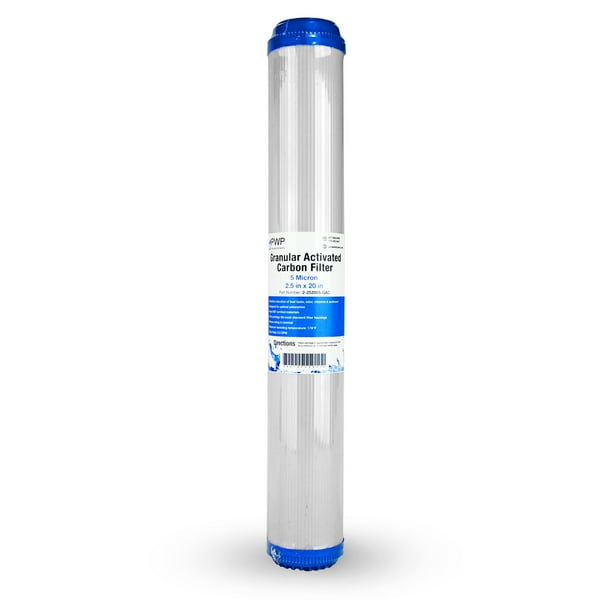 Granular Activated Carbon GAC Filter Cartridge 2.5 X 20" 5 Micron