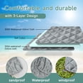 thumbnail image 2 of Tirrinia Outdoor Portable Waterproof Blanket with Shoulder Strap, 50”x 60” Camping Blanket, Beach Picnic Blankets, Sandproof Foldable Blankets, Lightweight for Spring Summer Camping, 2 of 7